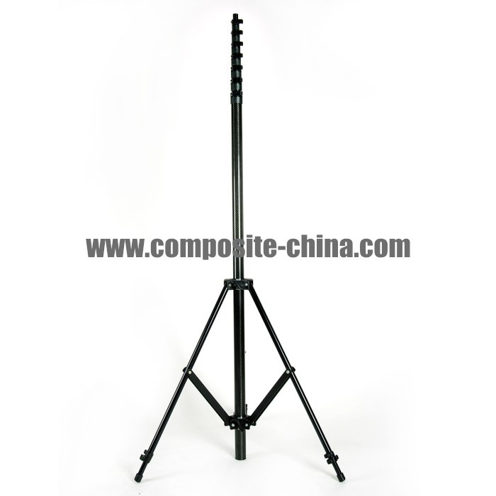 Устойчив телескопичен стълб за проверка от въглеродни влакна